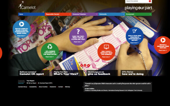 Playing Our Part | Home Page Screenshot