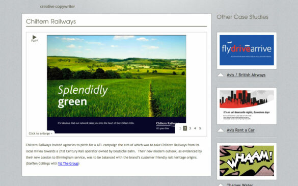 Steffen Collings Project Page Screenshot