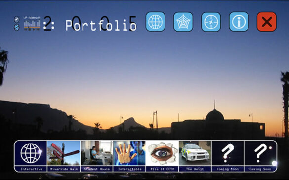DJP Portfolio Main Page Screenshot