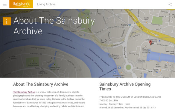 Sainsbury's Living Archive Screenshot 6